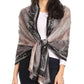 Sakkas Serina Women's Silky Soft Reversible Floral Woven Pashmina Scarf Shawl Wrap