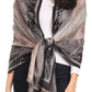 Sakkas Serina Women's Silky Soft Reversible Floral Woven Pashmina Scarf Shawl Wrap