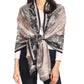Sakkas Serina Women's Silky Soft Reversible Floral Woven Pashmina Scarf Shawl Wrap