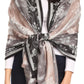 Sakkas Serina Women's Silky Soft Reversible Floral Woven Pashmina Scarf Shawl Wrap