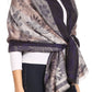 Sakkas Serina Women's Silky Soft Reversible Floral Woven Pashmina Scarf Shawl Wrap