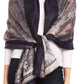 Sakkas Serina Women's Silky Soft Reversible Floral Woven Pashmina Scarf Shawl Wrap