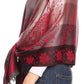 Sakkas Matilde Women's Peacock Floral Light and Soft Reversible Scarf Shawl Wrap