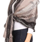 Sakkas Matilde Women's Peacock Floral Light and Soft Reversible Scarf Shawl Wrap