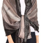 Sakkas Matilde Women's Peacock Floral Light and Soft Reversible Scarf Shawl Wrap