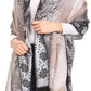 Sakkas Matilde Women's Peacock Floral Light and Soft Reversible Scarf Shawl Wrap