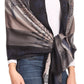 Sakkas Matilde Women's Peacock Floral Light and Soft Reversible Scarf Shawl Wrap