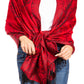 Sakkas Damari Women's Silky Soft Reversible Border Woven Pashmina Scarf Shawl Wrap