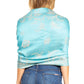 Sakkas Damari Women's Silky Soft Reversible Border Woven Pashmina Scarf Shawl Wrap