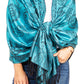 Sakkas Damari Women's Silky Soft Reversible Border Woven Pashmina Scarf Shawl Wrap