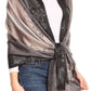 Sakkas Damari Women's Silky Soft Reversible Border Woven Pashmina Scarf Shawl Wrap