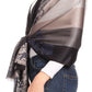 Sakkas Damari Women's Silky Soft Reversible Border Woven Pashmina Scarf Shawl Wrap