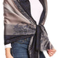 Sakkas Damari Women's Silky Soft Reversible Border Woven Pashmina Scarf Shawl Wrap