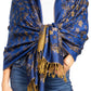 Sakkas Alessa Women's Silky Soft Reversible PaisleyPrint Pashmina Scarf Shawl Wrap