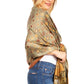 Sakkas Alessa Women's Silky Soft Reversible PaisleyPrint Pashmina Scarf Shawl Wrap
