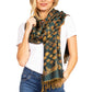 Sakkas Alessa Women's Silky Soft Reversible PaisleyPrint Pashmina Scarf Shawl Wrap
