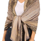 Sakkas Alessa Women's Silky Soft Reversible PaisleyPrint Pashmina Scarf Shawl Wrap