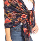 Sakkas Oria Women's Soft Lightweight Colorful Printed Shawl Scarf Wrap Stole