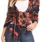 Sakkas Oria Women's Soft Lightweight Colorful Printed Shawl Scarf Wrap Stole