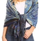 Sakkas Oria Women's Soft Lightweight Colorful Printed Shawl Scarf Wrap Stole