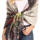 Sakkas Oria Women's Soft Lightweight Colorful Printed Shawl Scarf Wrap Stole