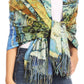 Sakkas Oria Women's Soft Lightweight Colorful Printed Shawl Scarf Wrap Stole