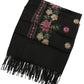 Sakkas Ginata Women's Large Casual Super Soft Embroidery Scarf Shawl Wrap Stole