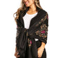 Sakkas Ginata Women's Large Casual Super Soft Embroidery Scarf Shawl Wrap Stole
