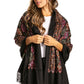 Sakkas Ginata Women's Large Casual Super Soft Embroidery Scarf Shawl Wrap Stole