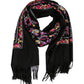 Sakkas Ginata Women's Large Casual Super Soft Embroidery Scarf Shawl Wrap Stole