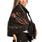 Sakkas Ginata Women's Large Casual Super Soft Embroidery Scarf Shawl Wrap Stole