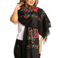 Sakkas Ginata Women's Large Casual Super Soft Embroidery Scarf Shawl Wrap Stole
