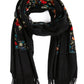 Sakkas Ginata Women's Large Casual Super Soft Embroidery Scarf Shawl Wrap Stole