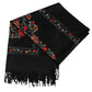 Sakkas Ginata Women's Large Casual Super Soft Embroidery Scarf Shawl Wrap Stole