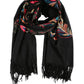 Sakkas Ginata Women's Large Casual Super Soft Embroidery Scarf Shawl Wrap Stole