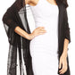 Sakkas Naomi Women Soft Sheer Embellished Chiffon Bridal Wedding Scarf Shawl Wrap