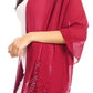 Sakkas Naomi Women Soft Sheer Embellished Chiffon Bridal Wedding Scarf Shawl Wrap