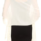 Sakkas Naomi Women Soft Sheer Embellished Chiffon Bridal Wedding Scarf Shawl Wrap