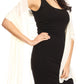 Sakkas Naomi Women Soft Sheer Embellished Chiffon Bridal Wedding Scarf Shawl Wrap