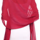Sakkas Naomi Women Soft Sheer Embellished Chiffon Bridal Wedding Scarf Shawl Wrap