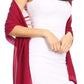 Sakkas Naomi Women Soft Sheer Embellished Chiffon Bridal Wedding Scarf Shawl Wrap