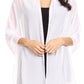 Sakkas Naomi Women Soft Sheer Embellished Chiffon Bridal Wedding Scarf Shawl Wrap