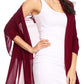 Sakkas Jona Women Soft Sheer Chiffon Bridal Wedding Evening Scarf Shawl Wrap Stole