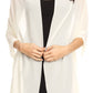 Sakkas Jona Women Soft Sheer Chiffon Bridal Wedding Evening Scarf Shawl Wrap Stole
