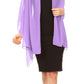 Sakkas Jona Women Soft Sheer Chiffon Bridal Wedding Evening Scarf Shawl Wrap Stole