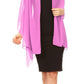 Sakkas Jona Women Soft Sheer Chiffon Bridal Wedding Evening Scarf Shawl Wrap Stole