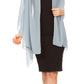 Sakkas Jona Women Soft Sheer Chiffon Bridal Wedding Evening Scarf Shawl Wrap Stole