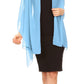 Sakkas Jona Women Soft Sheer Chiffon Bridal Wedding Evening Scarf Shawl Wrap Stole