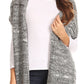 Sakkas Theo Unisex Warm Winter Heather and stripes Knit Hat & Scarf Set