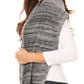 Sakkas Theo Unisex Warm Winter Heather and stripes Knit Hat & Scarf Set